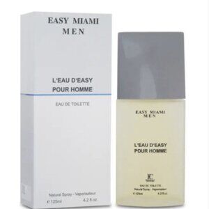EASY MIAMI by Fragrance Couture 4.2 OZ EAU DE TOILETTE SPRAY NEW in Box for Men